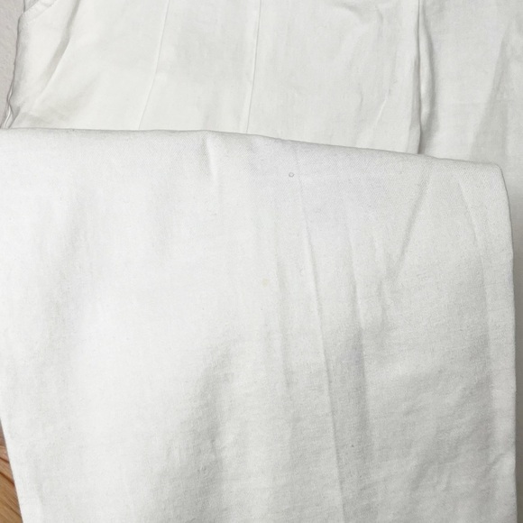 ALC Pleated Trouser Pants Linen Blend White Western Sz 2 - Picture 12 of 13